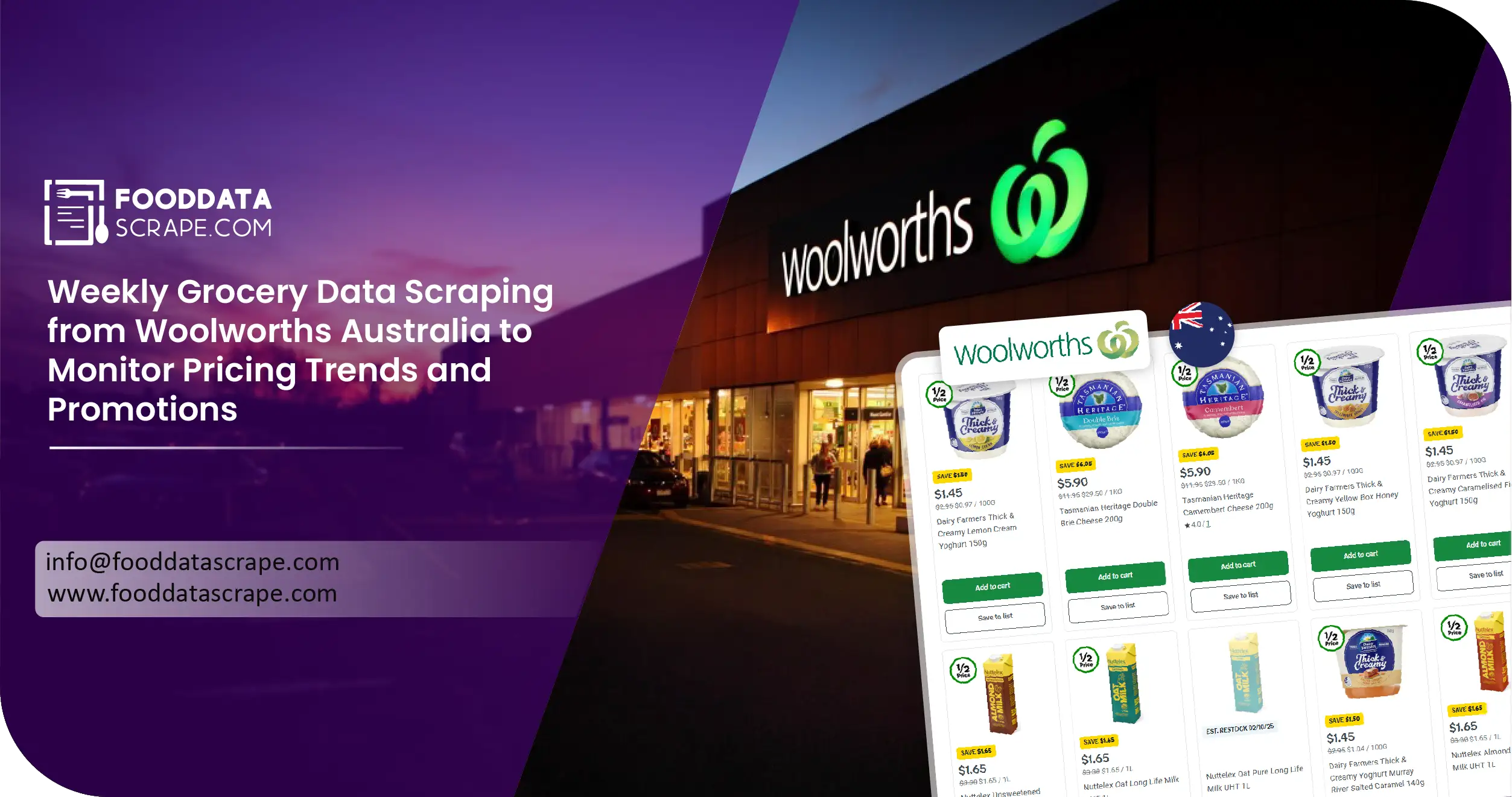 Woolworths Australia Grocery Data Scraping